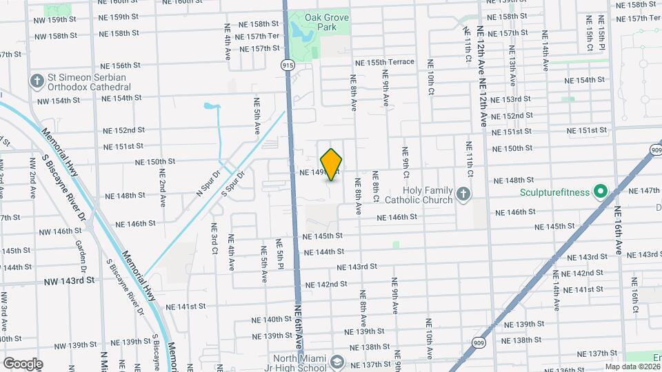 14803 NE 7th Ave Map and Location Details