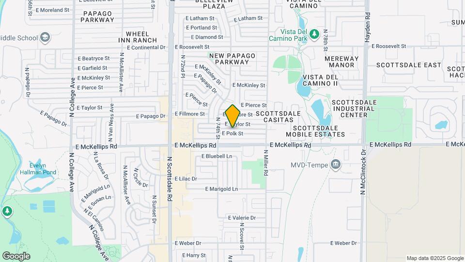 7430 E Polk St Map and Location Details