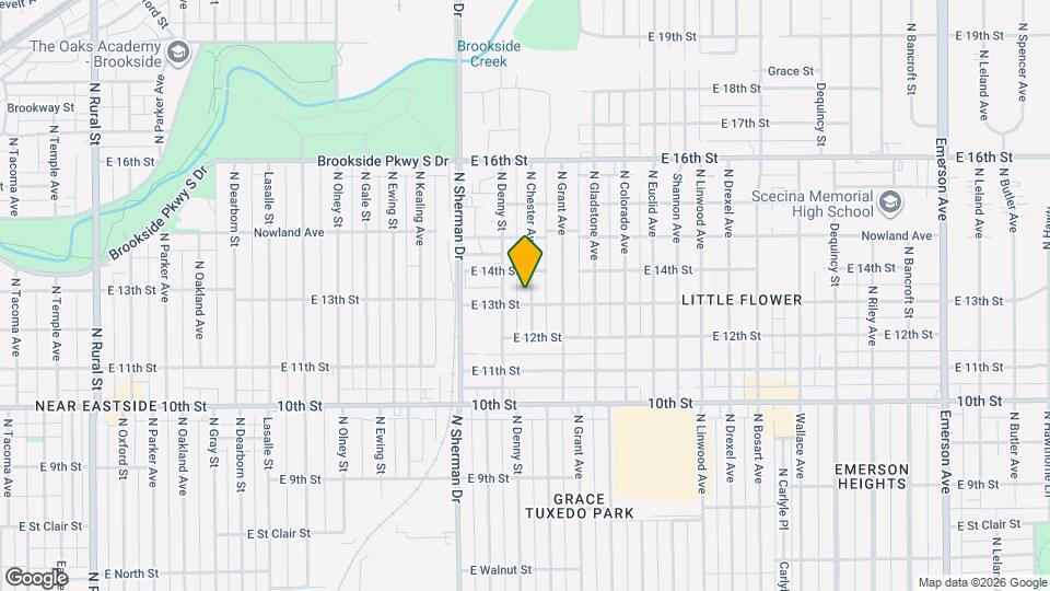 1308 N Chester Ave Map and Location Details