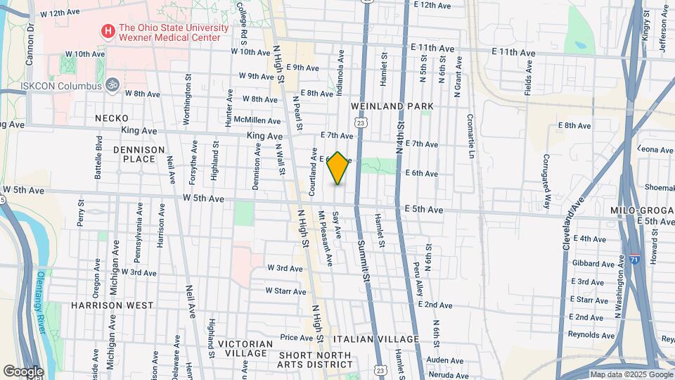 1228 Indianola Ave Mapa y Detalles de la Ubicación