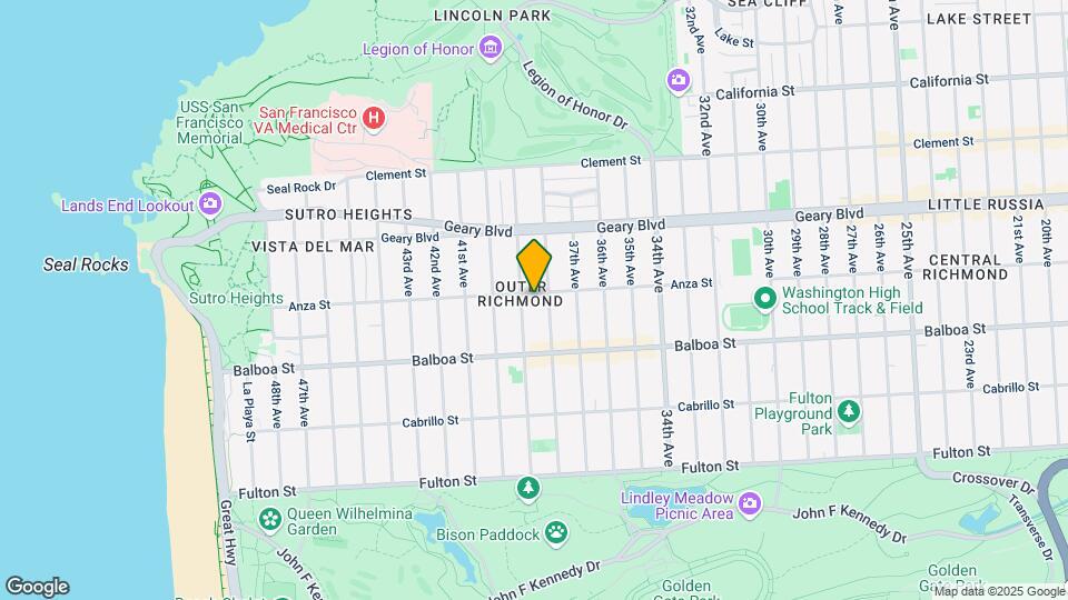 4733 Anza St Map and Location Details