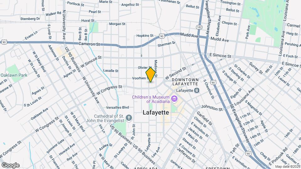 621 Lafayette St Map and Location Details