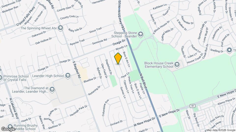 2511 Cypress Ln Map and Location Details