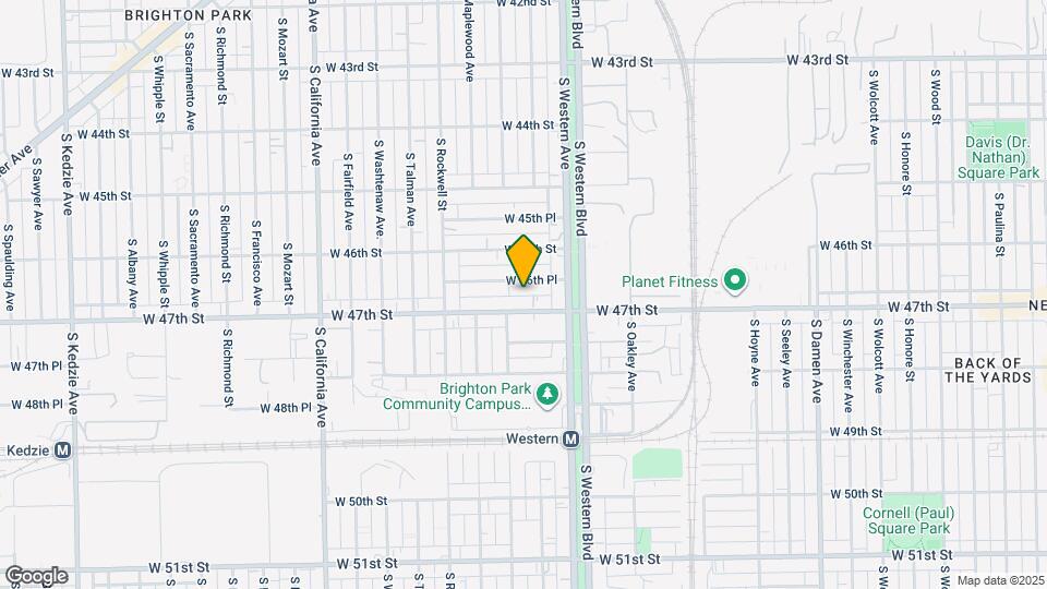 2441 W 46th Pl Map and Location Details