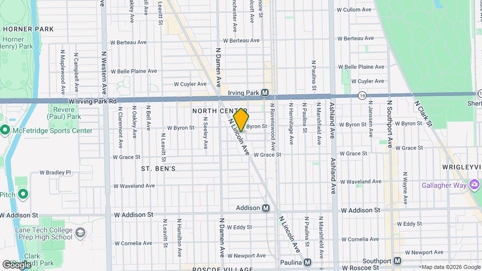 3847 N Lincoln Ave Map and Location Details