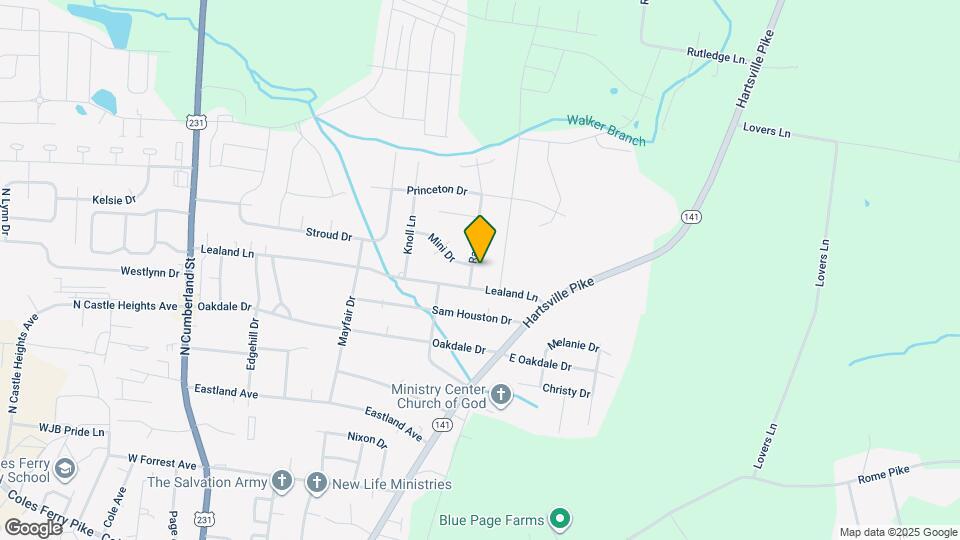 1305 Raden Dr Map and Location Details