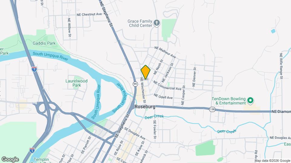 449 NE Winchester St Map and Location Details