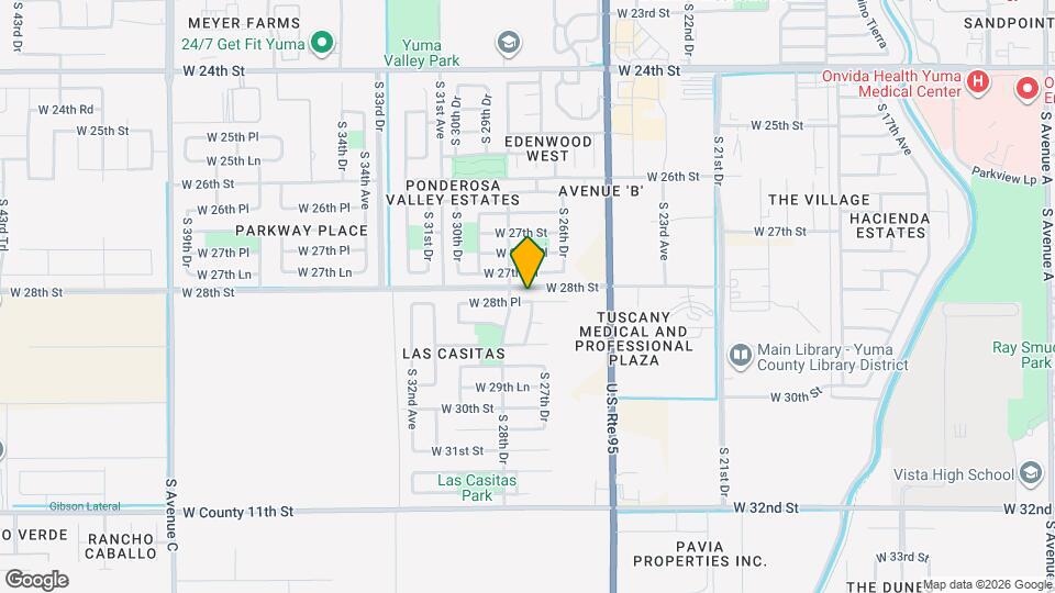 2812 W 28th Pl Map and Location Details