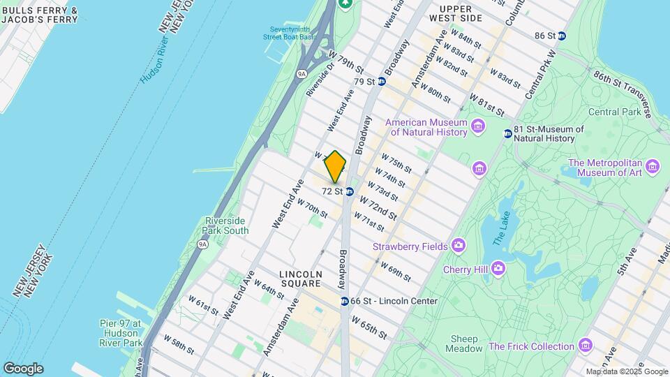 218 West 72 Street Mapa y Detalles de la Ubicación