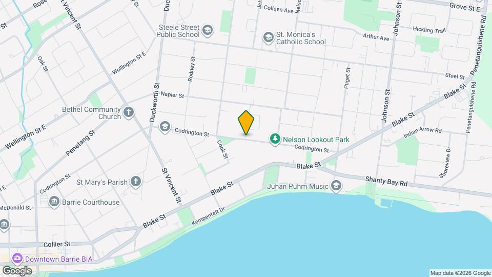 322 Codrington St Map and Location Details