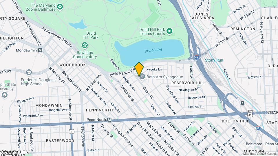 2511 Eutaw Pl Map and Location Details