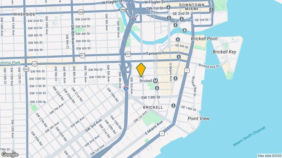 West Brickell Tower Map and Location Details