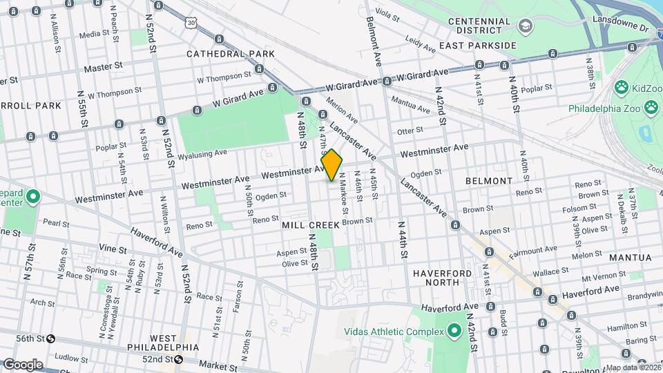 865 N 47th St Map and Location Details
