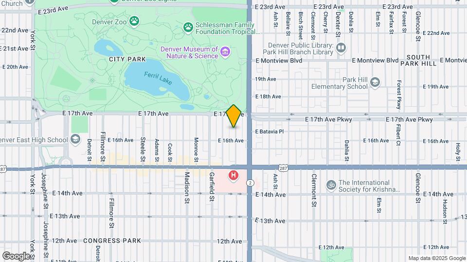 1631 Harrison St, Unit 1631 Map and Location Details
