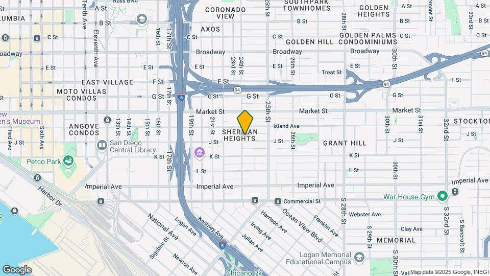 2404-2408 J St Map and Location Details