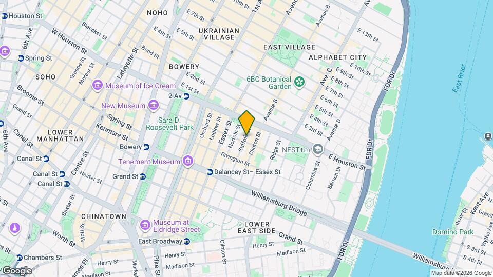 166 Suffolk St, Unit 2D Map and Location Details