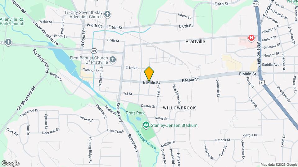 302 Moncrief St Map and Location Details