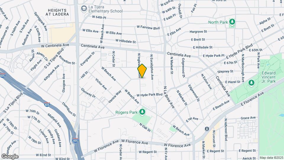750 N Inglewood Ave Map and Location Details