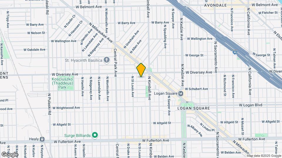3428 W Parker Ave Map and Location Details