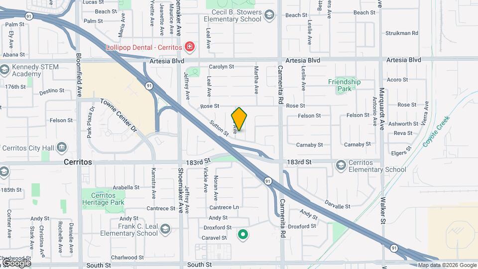 18006 Pires Ave Map and Location Details