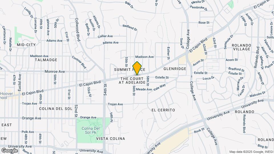 5615 El Cajon Blvd Map and Location Details