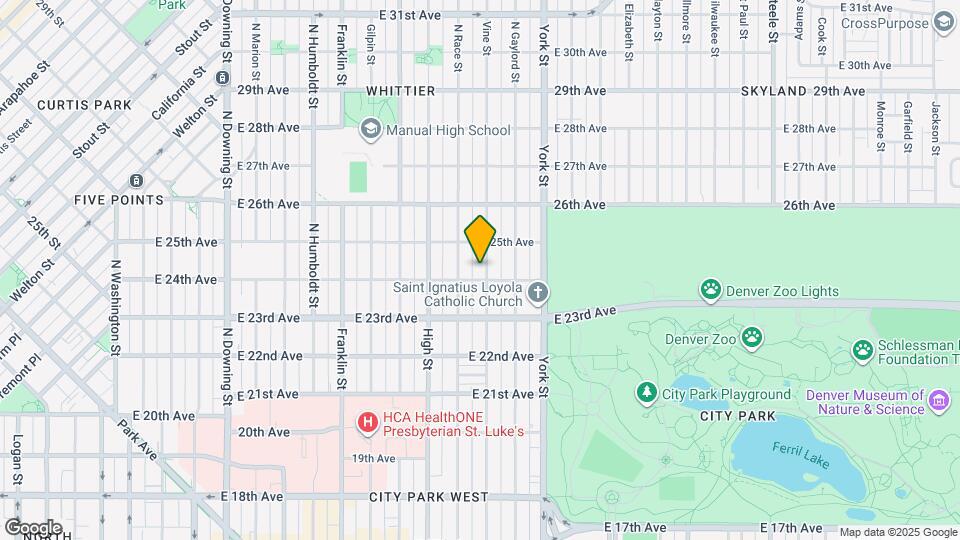 2415 N Vine St, Unit Upstairs Unit 1 Mapa y Detalles de la Ubicación