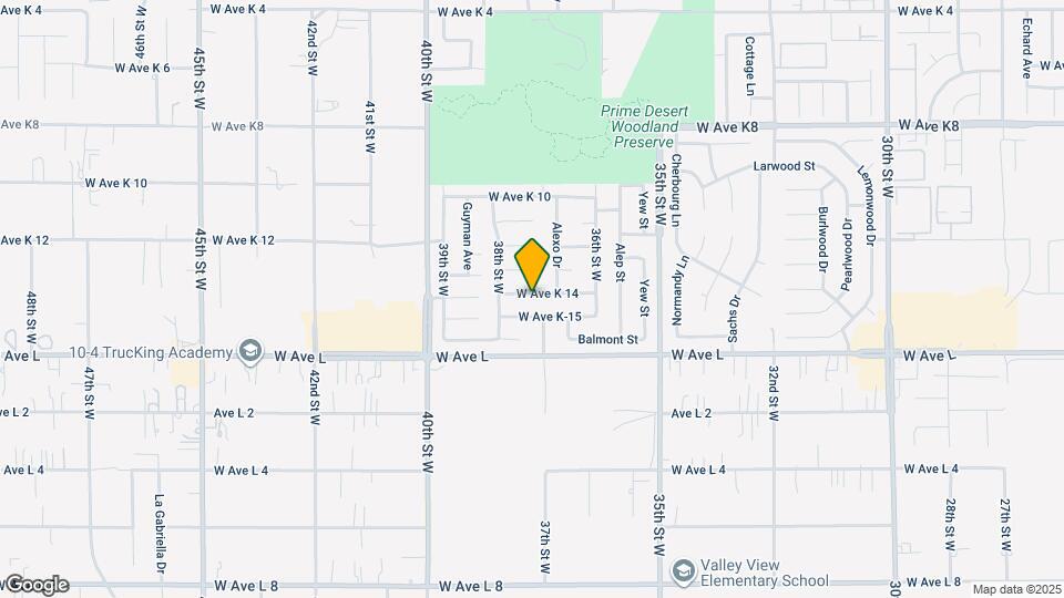 3712 W Avenue K14 Map and Location Details