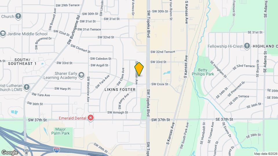 3424 SW Brendan Ave Map and Location Details