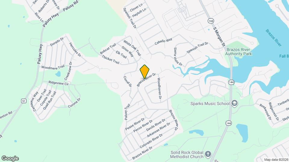 2707 Brazos River Dr Map and Location Details