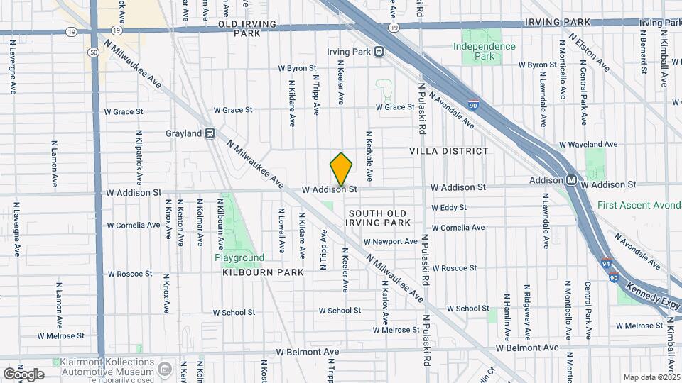 3554 N Keeler Ave Map and Location Details