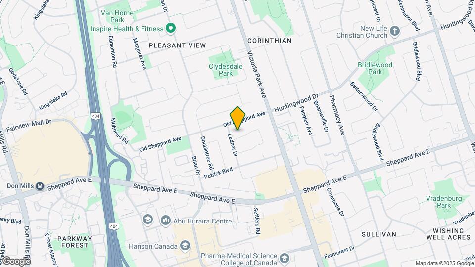 121 Pindar Crescent Map and Location Details