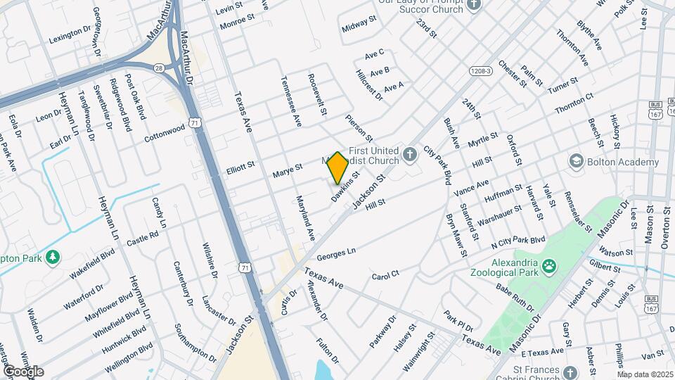 2805 Dawkins St Map and Location Details