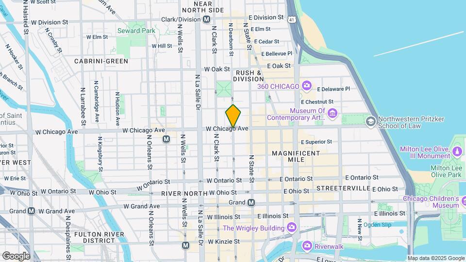 782 N Dearborn St Map and Location Details