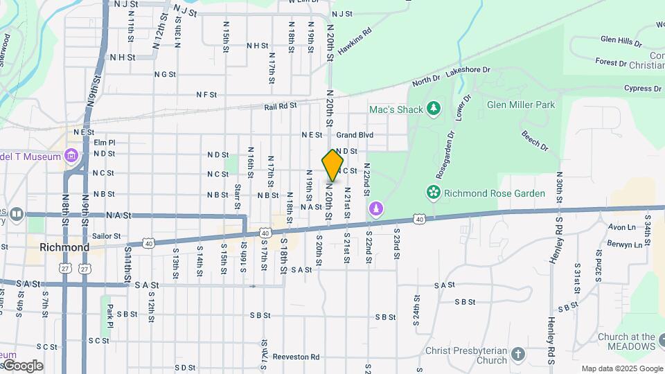 211-213 N 20th St Map and Location Details