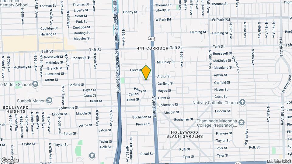 Garfield St Mapa y Detalles de la Ubicación