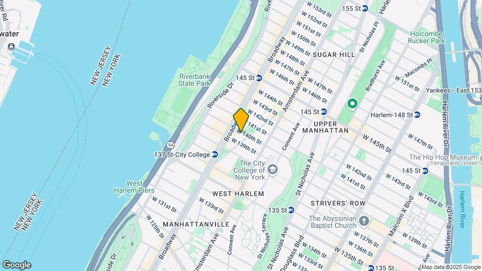 550 W 140th St Map and Location Details