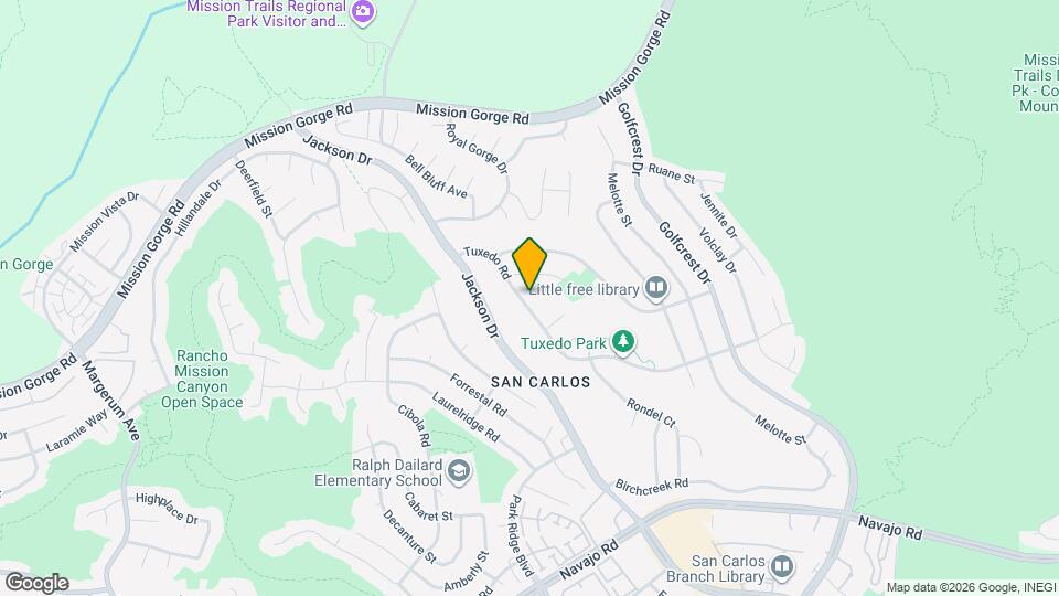 6748 Tuxedo Rd Map and Location Details