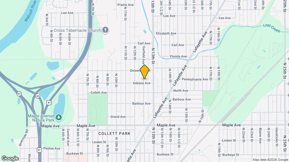 2503 Garfield Ave Map and Location Details