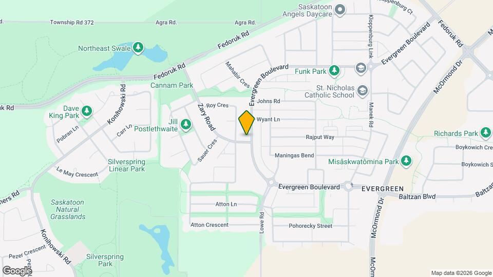 502 Evergreen Boulevard Map and Location Details
