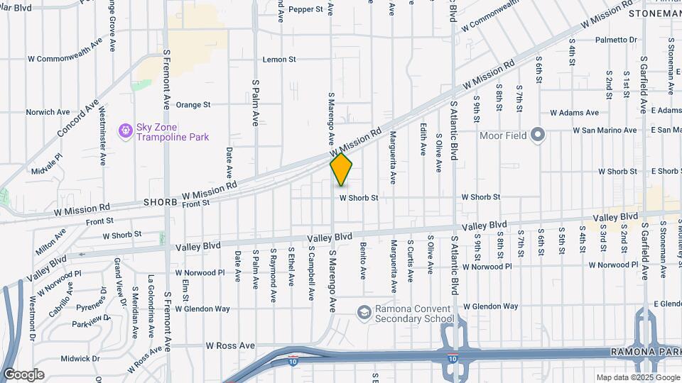 1104 S Marengo Ave Map and Location Details