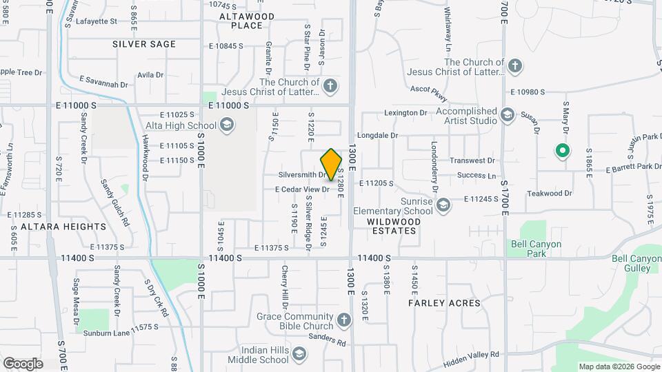 1263 E Cedar View Dr Mapa y Detalles de la Ubicación