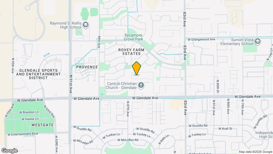 8548 W Midway Ave Map and Location Details