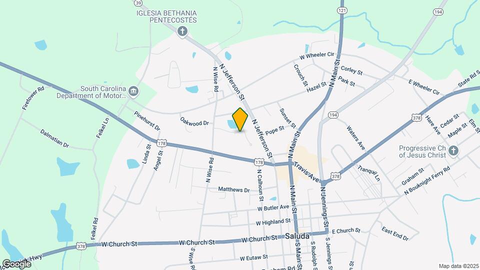 Saluda Commons Map and Location Details