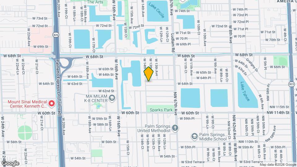 1381 W 63rd St Map and Location Details