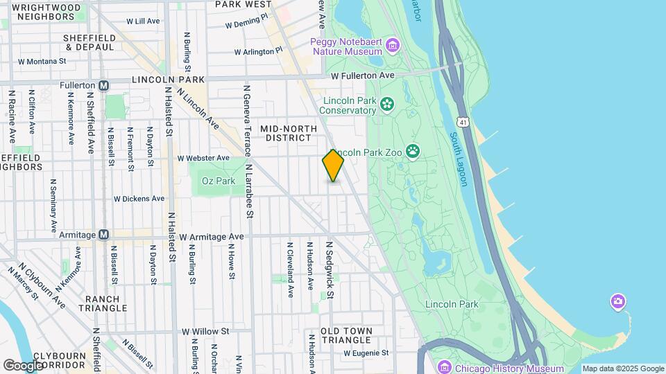 2103 N Sedgwick St, Unit 3 Map and Location Details