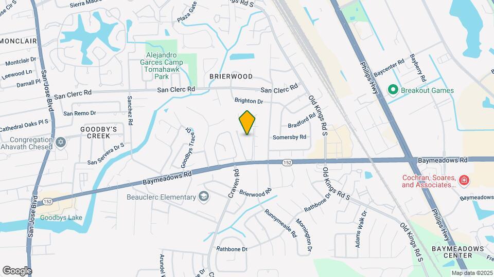 4915 Baymeadows Rd Map and Location Details