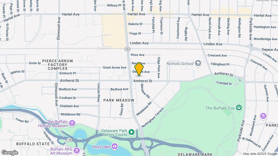 1024 Amherst St Map and Location Details