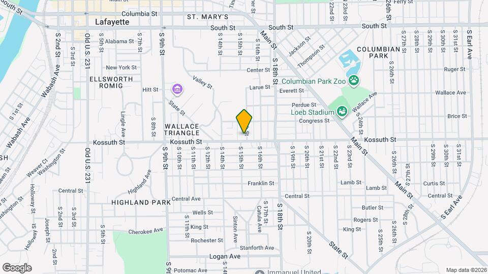 630 S 15th St Map and Location Details