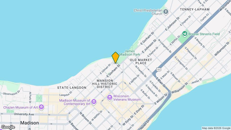 410 N Butler St Map and Location Details