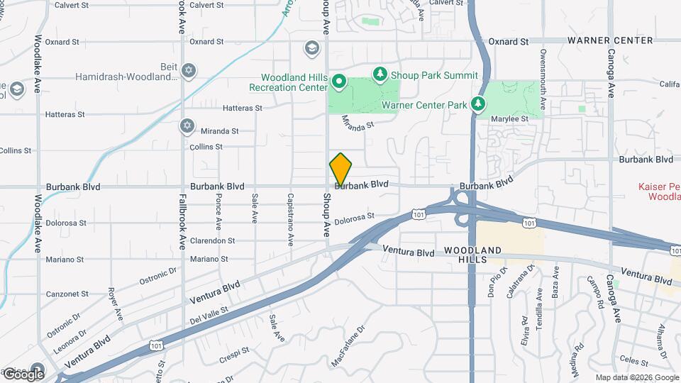 22346 Burbank Blvd Map and Location Details